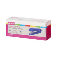 Степлер Attache Comfort №10, soft touch покрытие, до 12 листов, синий 575354