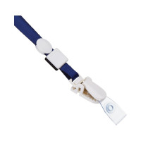 Держатель для бейджа с замком на кнопке Attache K-1009 синий, 5 шт/уп 1029478