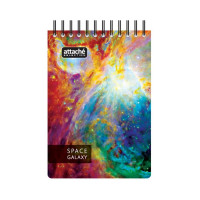 Блокнот 40 шт в упаковке Attache Selection Space Galaxy 120л А6 107х152мм 70км белый 487291