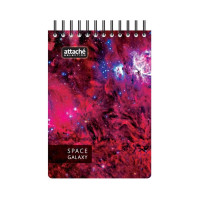 Блокнот 40 шт в упаковке Attache Selection Space Galaxy 120л А6 107х152мм 70км белый 487291