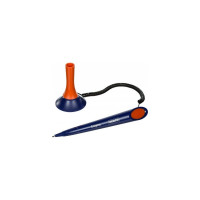 Шариковая ручка 25 шт в упаковке Attache Enigma на липучке для стола синий стержень 490445