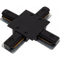 Коннектор Jazzway X-образный PTR/R CX-BL встраиваемый шинопровод черный 5031937