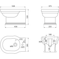 Подвесное биде BelBagno BOHEME BB115BH