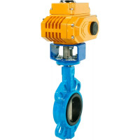 Затвор DN.ru дисковый GGG50-GGG40-EPDM Ду80 Ру16 с электроприводом QT-005 220В D050-01897