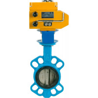 Затвор DN.ru дисковый GGG50-GGG40-EPDM Ду80 Ру16 с электроприводом QT-005 220В D050-01897