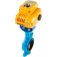 Затвор DN.ru дисковый GGG50-GGG40-EPDM Ду80 Ру16 с электроприводом QT-005 220В D050-01897