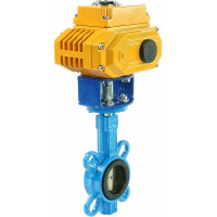 Затвор DN.ru дисковый GGG50-GGG40-EPDM Ду50 Ру16 с электроприводом QT-005 380В D050-01872