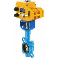 Затвор DN.ru дисковый GGG50-GGG40-EPDM Ду50 Ру16 с электроприводом QT-005 380В D050-01872