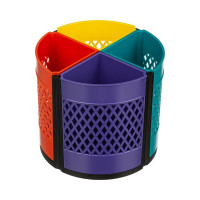 Настольный пластиковый набор Attache Квартет 16 предметов разноцветный 8 отделений 1202379