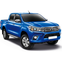 Пороги на автомобиль Rival Bmw-Style круг для Toyota Hilux VIII 2015-2020-н.в., 193 см, 2 шт., алюминий D193AL.5708.1