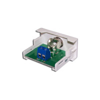 Розетка LANMASTER Mosaic 22.5x45, с TV-адаптером, белая, LAN-WA-LP-TV-WH
