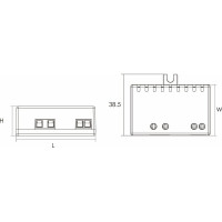 Блок питания AcTEC 12В, 6Вт, IP20, 0.5A, 50x32x18.5мм MINI12V/6W