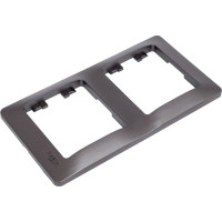 2-ая рамка Systeme Electric Glossa Графит, вертикальная SE GSL001306