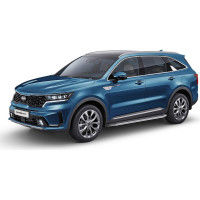 Пороги на автомобиль Rival Premium для Kia Sorento IV 2020-н.в., 180 см, 2 шт., алюминий A180ALP.2806.1