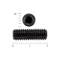 Установочный винт с внутренним шестигранником КРЕП-КОМП DIN 913, 5x20, пр. 12.9, тупой конец, черный, 100 шт. ву520пр