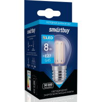 Светодиодная LED лампа Smartbuy FIL G45-8W00/E27 SBL-G45F-8-60K-E27