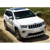 Пороги "Premium-Black" Rival для Jeep Grand Cherokee WK2 2010-2018 2018-н.в., 160 см, 2 шт., алюминий, A160ALB.2703.1