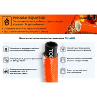 Термозащитный рукав TITAN LOCK "EQUATOR", внутренний диаметр 55 мм, +260 град. (до +1650 град.) 5 метров TL055EQ_5