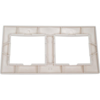 Рамка Smartbuy 2-местная горизонтальная белая Венера SBE-01w-00-FR-2