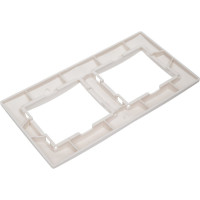 Рамка Smartbuy 2-местная горизонтальная белая Венера SBE-01w-00-FR-2