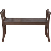 Скамья для прихожей с подлокотниками Мебелик массив, каркас орех 7567