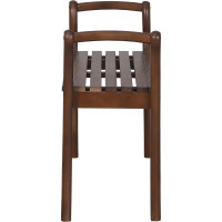 Скамья для прихожей с подлокотниками Мебелик массив, каркас орех 7567