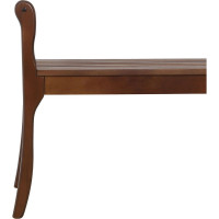 Скамья для прихожей с подлокотниками Мебелик массив, каркас орех 7567