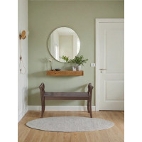 Скамья для прихожей с подлокотниками Мебелик массив, каркас орех 7567