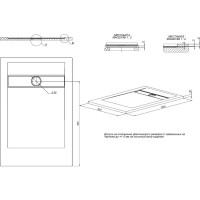 Поддон литьевой ALLEN BRAU Infinity 1200x800 8.21002-21 00267225