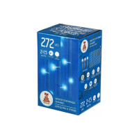 Электрическая гирлянда Сноубум занавес 2x1,5м, 272LED белый, мерцание, ПВХ, прозрачный, коннектор, 220В 351-627
