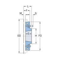 Полумуфта SKF F110FTBFLG S