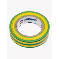 Универсальная изолента Grisard Electric 0,15x15 мм, желто-зеленая, 10 м GRE-013-0023(1)