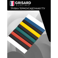 Набор термоусаживаемых трубок Grisard ElectricТТУ 8/4 (4хЧ, 2хБ, К, С, Ж, З) (10x10см/упаковка) GRE-016-0009