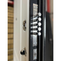 Дверь DIVA 40 2050x860 мм Левая Титан - Д11 Белый Софт УТ-00072738