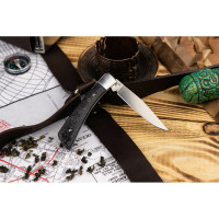 Складной нож Kizlyar Supreme Gent cталь, D2 Satin, рукоять из карбона 4650065053648