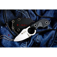 Туристический нож Kizlyar Supreme Amigo X сталь D2, Satin, рукоять из черного G10 4650065056090
