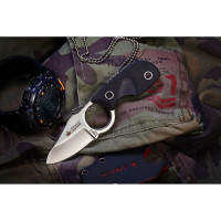 Туристический нож Kizlyar Supreme Amigo X сталь D2, Satin, рукоять из черного G10 4650065056090