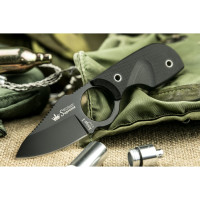 Туристический нож Kizlyar Supreme Amigo X сталь D2, Black Titanium, рукоять из черного G13 4650065056076