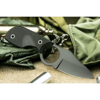 Туристический нож Kizlyar Supreme Amigo X сталь D2, Black Titanium, рукоять из черного G13 4650065056076