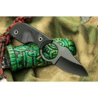 Туристический нож Kizlyar Supreme Amigo X сталь AUS-8, Black Titanium, рукоять из черного G10 4650065056038