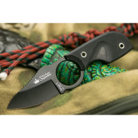 Туристический нож Kizlyar Supreme Amigo X сталь AUS-8, Black Titanium, рукоять из черного G10 4650065056038