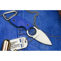 Туристический нож Kizlyar Supreme Amigo Z сталь AUS-8, Satin, рукоять из синего G10 4650065056151