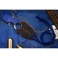Туристический нож Kizlyar Supreme Amigo Z сталь AUS-8, Satin, рукоять из синего G10 4650065056151