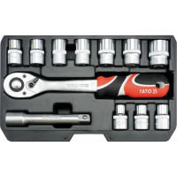 Набор головок YATO XS 1/2" 12 предметов YT-38671