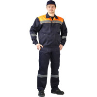 Костюм URSUS ЛЕГИОН темно-синий/оранжевый КОС817-003; 48-50, 182-188