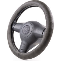 Оплетка руля AUTOPROFI композитная экокожа AP-1912 BK M