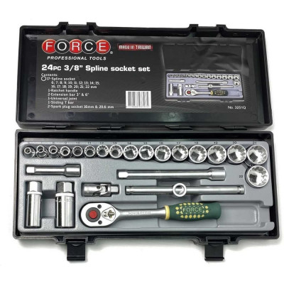 Набор универсальных головок в кейсе FORCE 3251Q