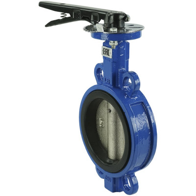 Дисковый поворотный затвор DN.ru  GGG50-GGG40-EPDM Ду100 Ру16 с рукояткой D050-08308