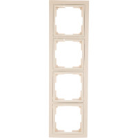 Рамка Smartbuy 4-местная пластик бежевая Нептун SBE-05i-Plastic-FR-4