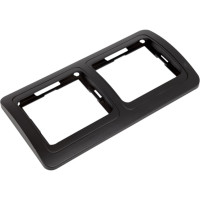 Рамка Smartbuy 2-местная горизонтальная черная Марс SBE-02b-00-FR-2